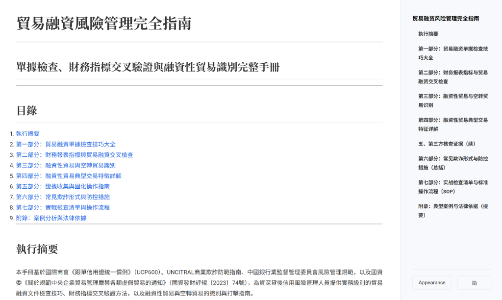 貿易融資風險管理完全指南